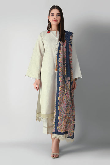 Bch21301 Beige Khaadi Autumn Collection 2021